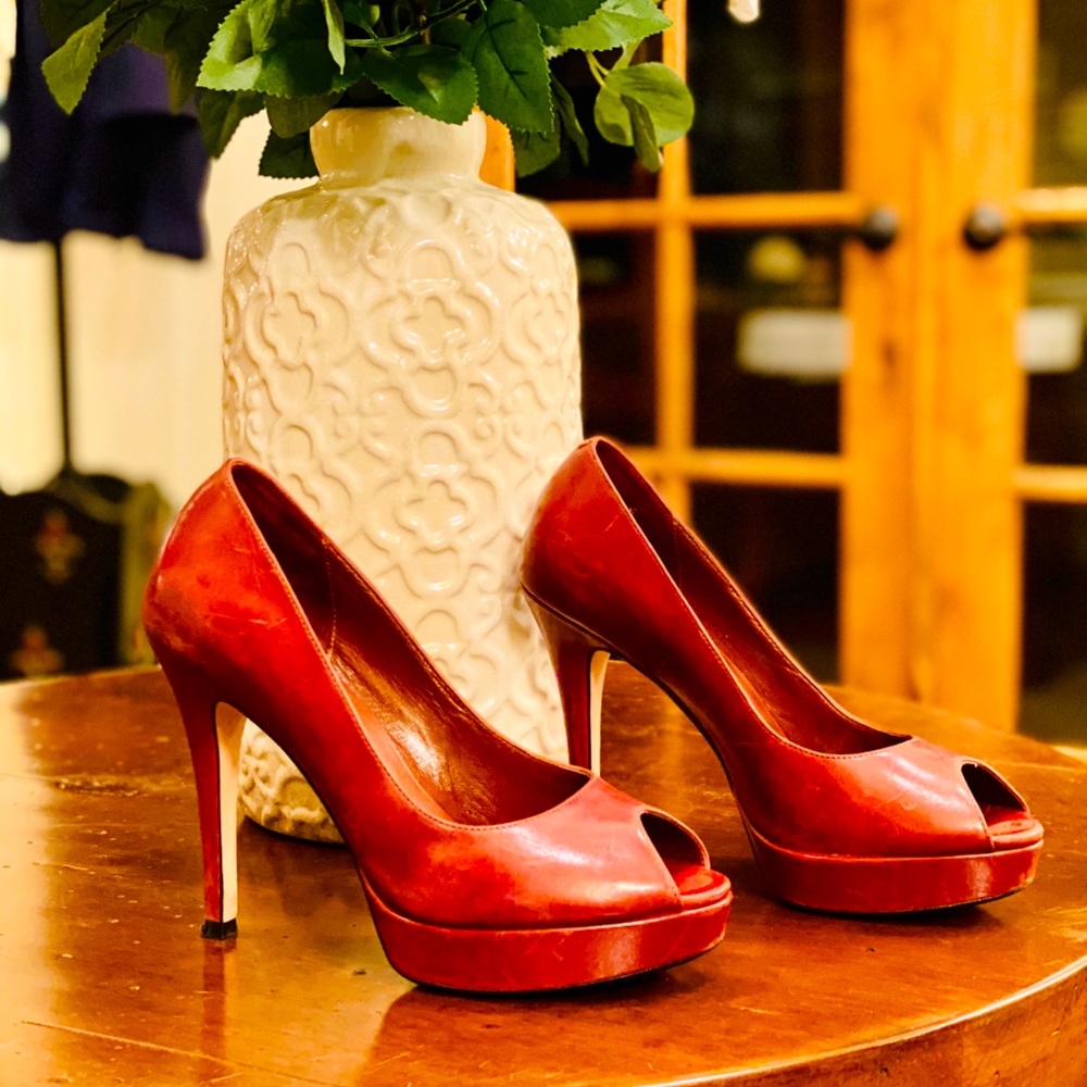 COLE HAAN MARIELA PEEP TOE PLATFORM W/ NIKE AIR